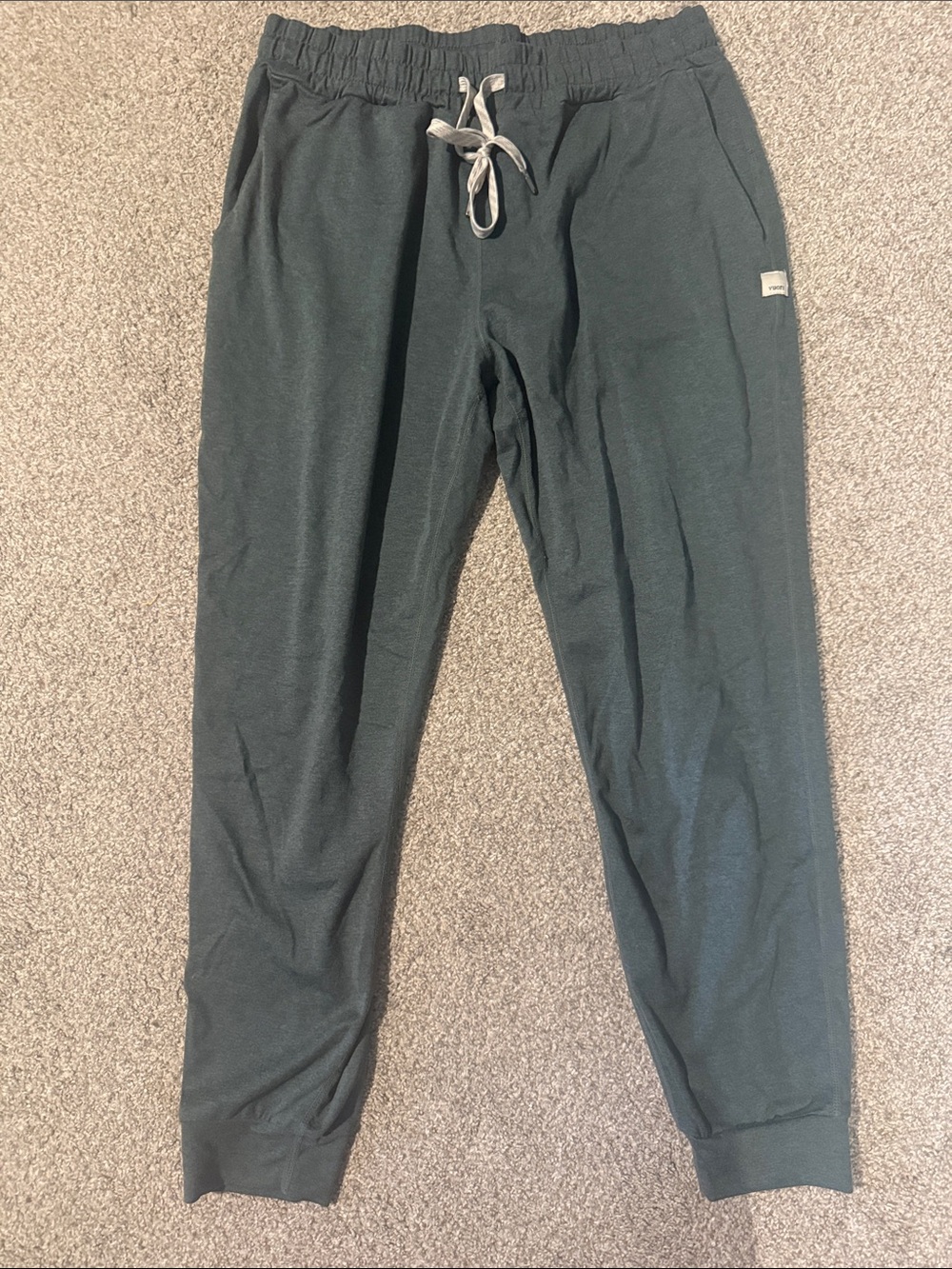 Vuori Dark Green Drawstring Jogger Pants
